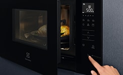 Open microwave door